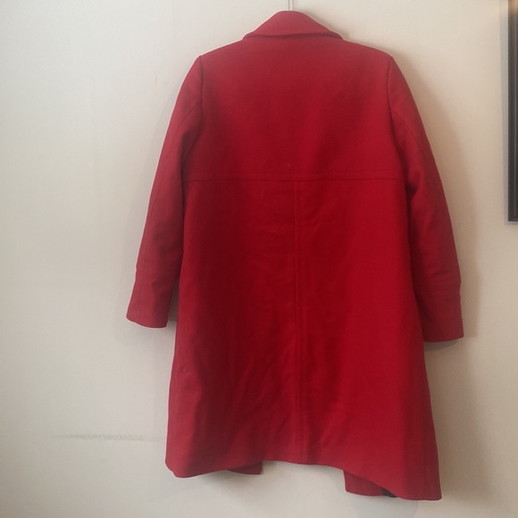 EUC Red Pea Coat - Picture 3 of 3